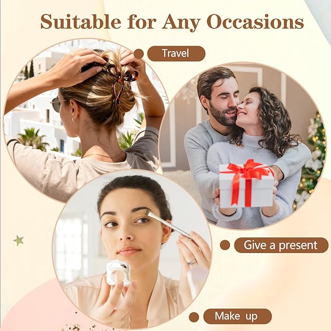 Auseibeely 4 Pcs Bow Claw Clips for Women & Girls, 4.3 Inch Tortoise Shell Cute Bow Hair Clips, Medium Claw Clip for Thick/Thin Hair, Non-Slip Elegant Butterfly Hair Accessories for Gift