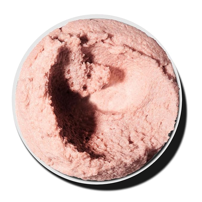 LaLicious Birthday Cake Extraordinary Whipped Sugar Scrub - Pink Shimmer Body & Foot Scrub, Exfoliating & Moisturizing Skin Care with Coconut Oil & Honey, No Parabens (16oz)