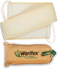 Waritex Natural Egyptian Loofah Back Scrubber for Shower, Extra-Long Exfoliating Strap Made with Natural Egyptian Loofah Fibers, Deep Cleaning Body Sponge for Men and Women – Soft Cotton Handles