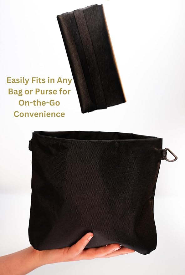 TAMPONCASE Travel Tampon Case, Compact and Discreet Tampon Organizer, Portable Storage Pouch for Feminine Hygeine Products, Ideal for Purse, Gym Bag, or Travel (Black)