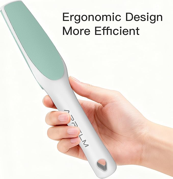 3-Sided Nano Glass Foot File, 3-in-1 Coarse/Medium/Fine Foot Callus Remover, Professional Callus Remover for Feet Hard Skin Smooth Polishing (Turquoise)