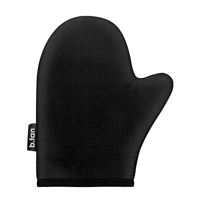 b.tan Self Tanning Mitt | I Don't Want Tan On My Hands - Sunless Tanner Applicator Glove w/Thumb, Streak-Free, Velvety Soft, Reusable, Face & Body, Great for Foam, Mousse, Gradual Lotion, & Drops