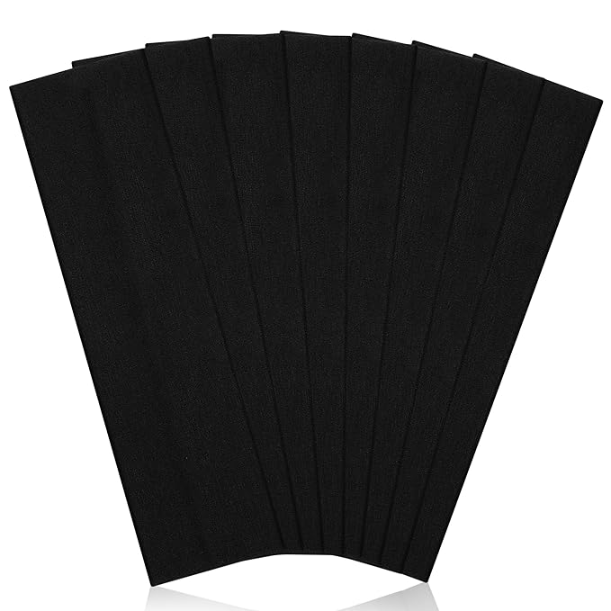 Headbands for Women, 8pcs Stretchy Non Slip Soft Cotton Cloth Hair Bands for Sports, Workout, Yoga and Running
