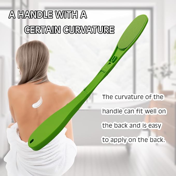 SFFTCYY&ZGTJ Lotion Applicator for Back,Applicator to Put Lotion on Back,Lotion Applicator,Lotion Back Applicator,Back Cream Applicator,Lotion Applicator for The Back (Green)