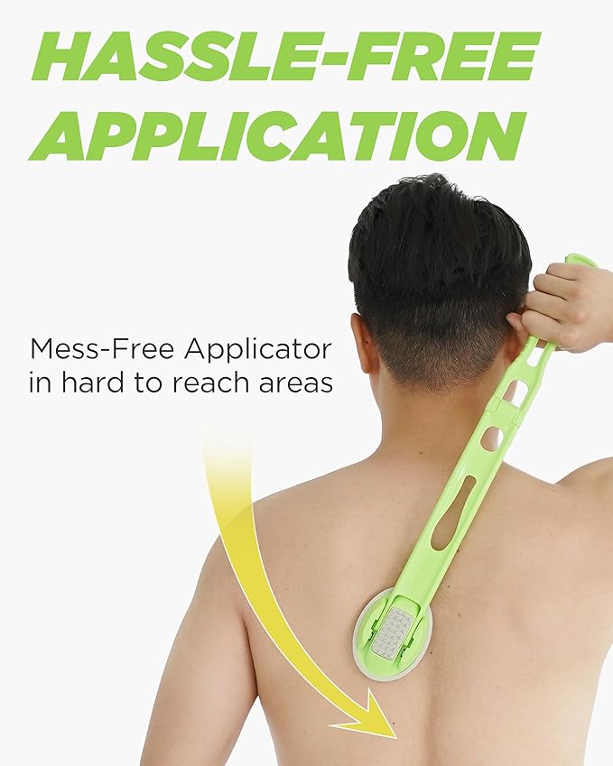 Lotion Applicator Refill Replacement Pads - Lotion, Cream & Ointment Applicator for Hard-to-Reach Areas, Easy-to-Clean, Includes 2 Types of Pads