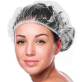 100PK 50cm/20in Large Disposable Shower Caps Waterproof Hair Bath Caps for Women Men Girls Travel Spa Hotel Home Use Salon - Multi-Purpose Elastic Plastic Shower Caps, Essentials Accessories
