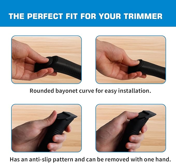CR8GR8 Professional Guide Comb Fit Cutting Guider for Manscaped 4.0,4 Pack 8 Cutting Lengths from 1/8"-1/2" Inch Fit The Lawn Mower 4.0 Groin Hair Trimmer