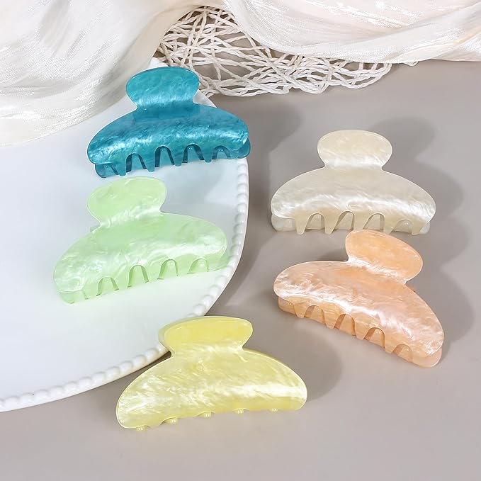 10Pcs Hair Claw Clips Medium Hair Clips for Thick/Thin Hair Strong Hold Non-slip Hair Jaw Clamp Styling Hair Accessories for Women and Girls