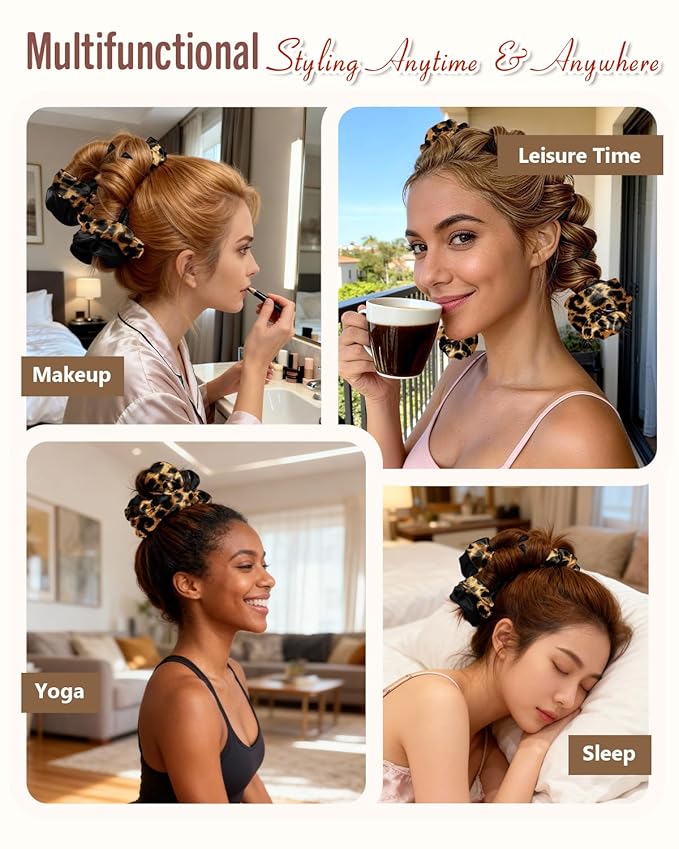 BONNET QUEEN Heatless Hair Curler for Heatless Curls Overnight, All-in-One Sleepy Tie Satin Curling Rod, Hair Curlers to Sleep In, Overnight Blowout Rods, Hair Rollers for Women Long Hair