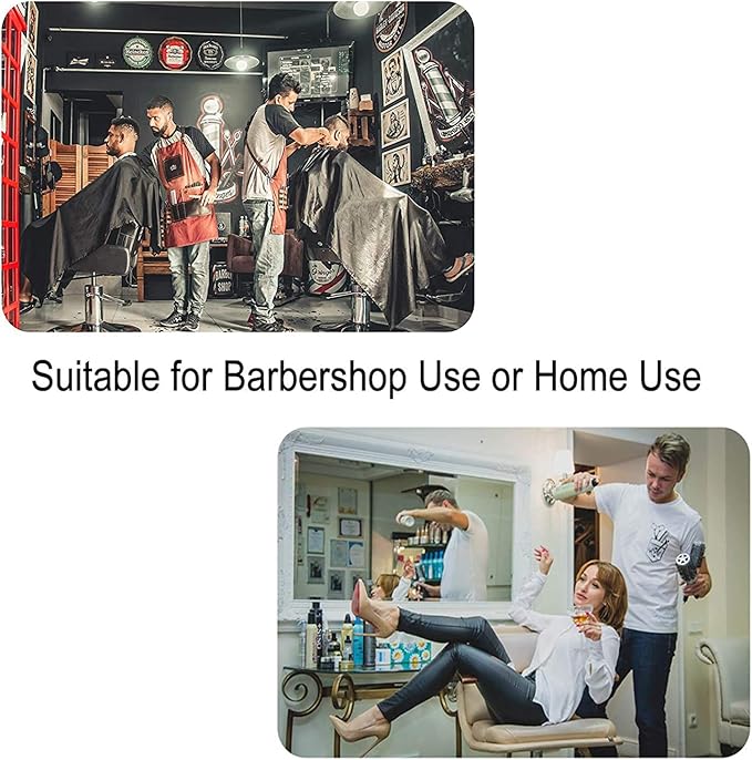 Haircut Barber Cape for Men Professional Salon Cape with Snap Hairdresser Cape for Hair Cutting Styling - 63”× 56”