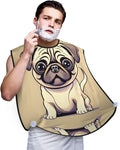 Three Dachshunds Print Beard Bib Shaving Apron, Beard Hair Trimming Cape Gift For Dad