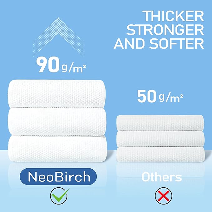 40Pcs Premium Disposable Compressed Face Towels Tablets Large Size Extra Thick Portable Washcloth Facial Tissue for Hotel Camping Travel Outdoor Sports Beauty Hiking Ultra Soft 11.8 x 9.5 inches