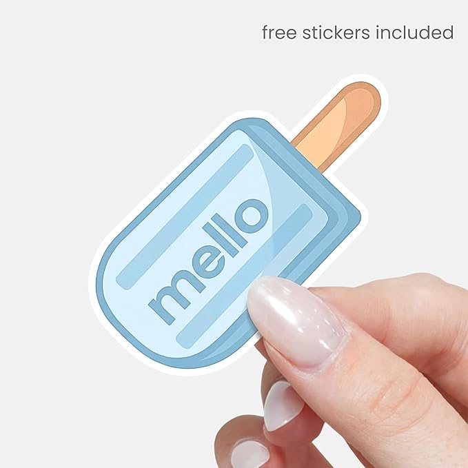 The Original Mello Hair Claw Clip Squishy Claw Clip Made in Korea Patent Pending 30021976 (Light Blue, Medium)