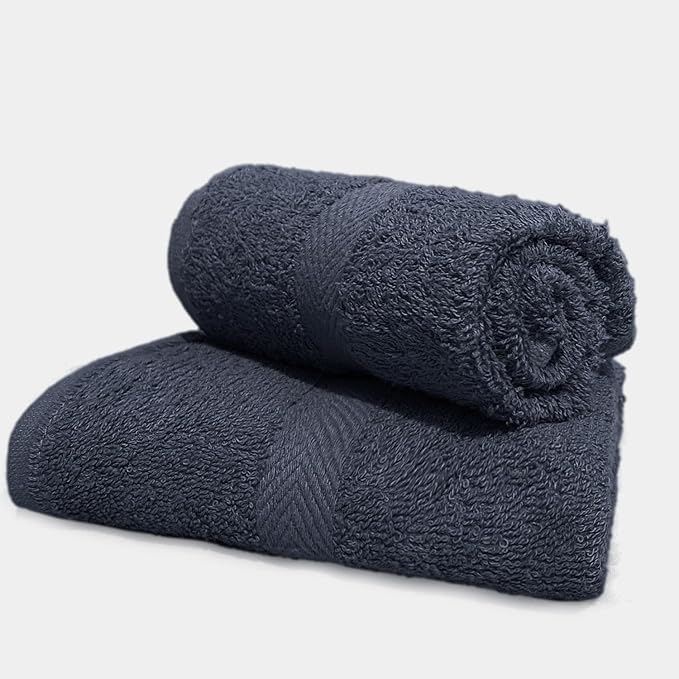 Spa Towels for Facials - Salon & Estheticians' Soft Hand & Facial Towels - 16 x 27 Inches, Pack of 12 (Charcoal Gray)