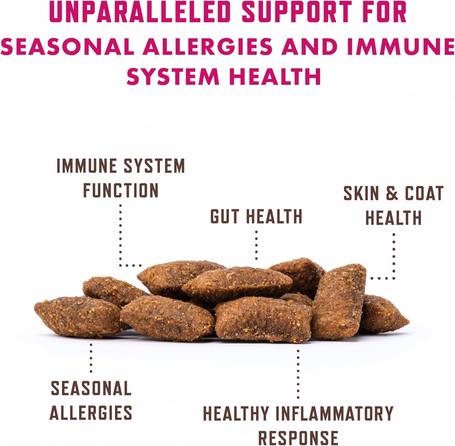 Rocco & Roxie Allergy Relief for Cats, Cat Supplements & Vitamins, Probiotics to Support Gut Health, Fish Oil for Skin, Sneezing and Itching from Seasonal Allergies, Tart Cherry Immune System Support