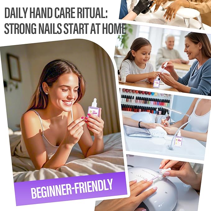 CHUCHU Nail Growth and Strengthener Oil for Cuticle - Lavender Scent Cuticle Oil Repair Moisturizing Treatment - Natural Jojoba Vitamin B & E Nail Oil for Dry Cracked Nails