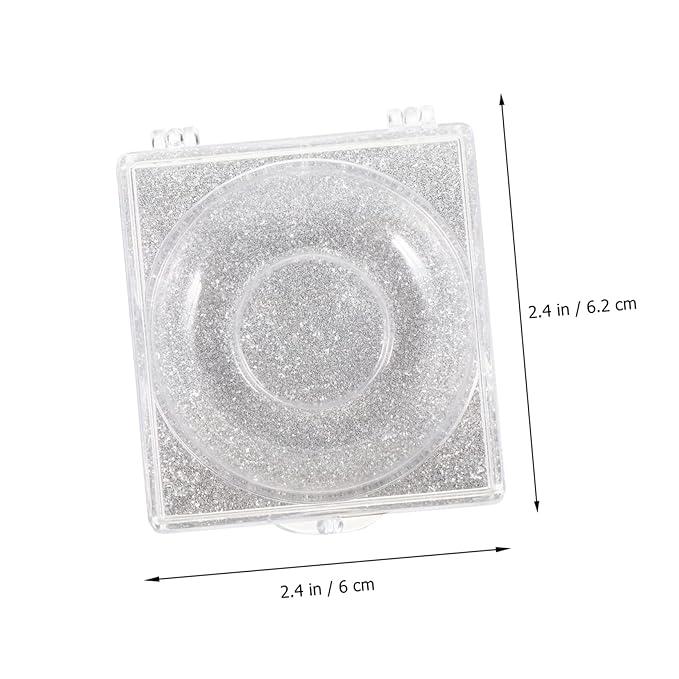 6pcs Transparent False Eyelash Storage Box Compact Organizer for Packing and Travel Beauty Salons and Personal Use