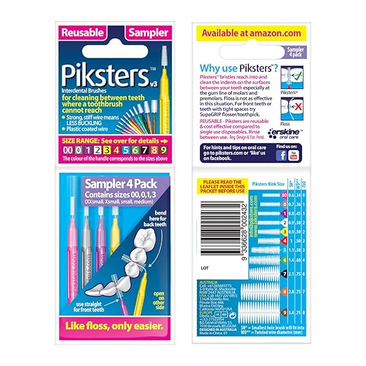 Piksters Sampler 4pk- Sizes 00, 0, 1 and 3 Find The Right Size for You