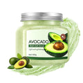 Avocado Body Exfoliator, Deep Cleaning Exfoliating Body Scrub, Moisturizing Nourishing Salt Rose Body Scrub, 350 g