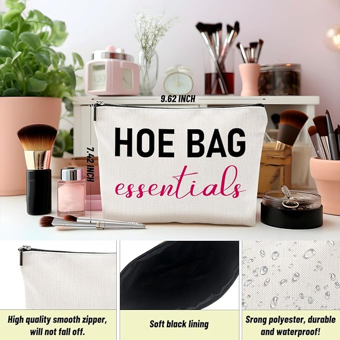 Funny Gifts for Women Friends Hostess Gift Ideas Cool Gifts for Women Girls Ideas Gag Gift Girls Weekend Overnight Fun Makeup Travel Toiletry Bag Large Capacity Canvas Zipper Pouch Cosmetic Bag