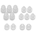 Elitzia Plastic Dermabrasion Microderma Heads Facial Aqua Peel Tips Water Peeling Caps Facial Care Skin Cleaning Tool Spare Parts for ETSPA18 Beauty Machine 14pcs Per Set (Transparent）