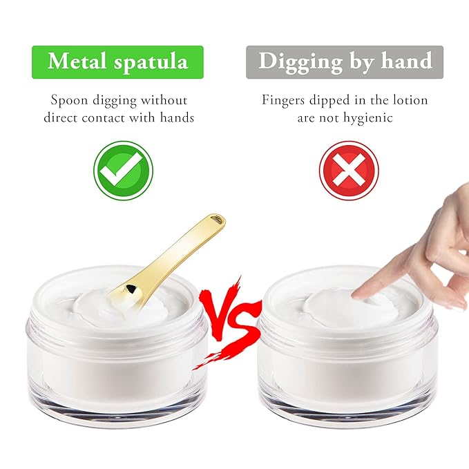 Mini Metal Makeup Spatula Skin Care Cosmetic Spoon Reusable Applicator, Beauty Scoop for Facial Cosmetic for Face Mask Cream Lotions Moisturizers
