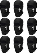 SATINIOR 9 Pack Ski Mask for Men Balaclava Full Face Shiesty Mask Breathable Summer Windproof Hood for Motorcycle Snowboard