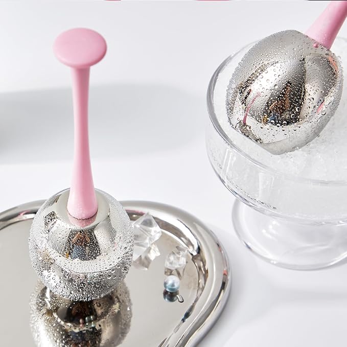 Ice Globes Cryo Sticks Facial Massage Tools, Skin Care Unbreakable Stainless Steel Beauty Cold Roller for Face Eyes & Neck, Gifts for Women Mom Wife Girlfriend