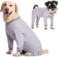 Yeapeeto Dog Onesie Surgery Recovery Suit for Large Medium Bodysuit Dogs Pajamas PJS Full Body for Shedding, Prevent Licking, Wound Protection, Cone Alternative (X-Large, Grey)