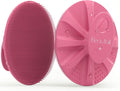 Silicone Body Scrubber Shower Bath Wash Brush Gentle Exfoliating Scrub Cleansing Loofah for Women Men Baby Sensitive Skin, Easy to Clean, Lather Nicely, More Hygienic, 1 Pack, Pink