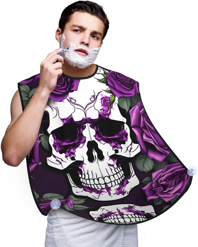 Underwater Scenery Print Beard Bib Shaving Apron, Beard Hair Trimming Cape Gift For Dad