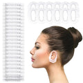 100 Pieces Disposable Ear Covers For Shower, Plastic Ear Covers, Ear Cover For Hair Dye, Ear Cover For Swimming, Shower Ear Plugs, Suitable For Hair Colouring, Showering And Swimming (100 PC)