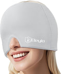 Migraine Relief Cap, All Around Gel Covered Reusable Headache Relief Cap, Black Migraine Cap for Headache Relief, Puffy Eyes (Gray)