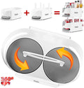 Lazy Susan for Refrigerator Turntable Organizer Combinable Lazy Susan for Cabinet and Storage, Fridge, Kitchen, Pantry, Table Bathroom Double Turntable 360° Rotation Shelves 【1Pack】