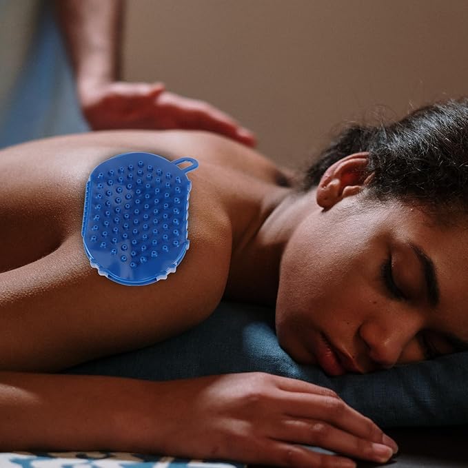 Roller Ball Glove Massager, Lymphatic Massage Tool Gua Sha Fascia Muscle Release for Face, Neck, Back, Abdomen, Legs & Full Body, Medium