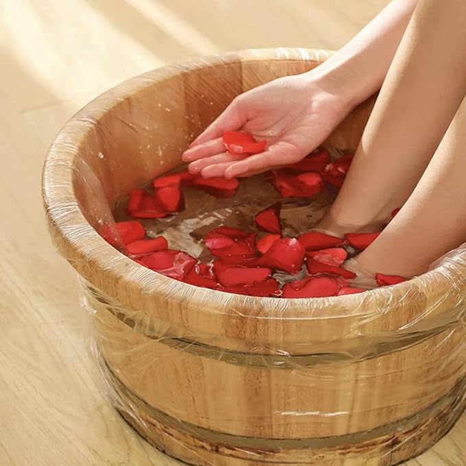 Swingers 160pcs Disposable Foot Tub Liner,Portable Bath Basin Bags, Foot Bath Liners,Spa Liners For Pedicure,Thin Large Foot Bath Liners Disposable for Pedicure Spa Home Hotel,21x25inch (160pcs)