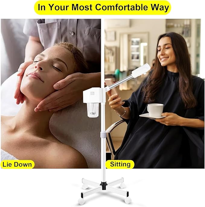 Professional Facial Steamer, Hot Mist Spray with Ozone, Vaporizador Face Steamer for Esthetician, Face Steam Machine