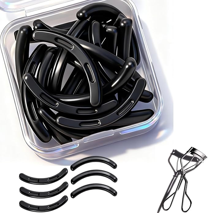 30Pcs Suitable for Shiseido Eyelash Curler Refill Pads,Eyelash Curler Refills Fit for Shiseido Eye Lash Curlers,Premium Silicone Soft Material.