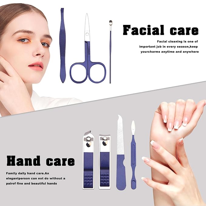 Nail Kit,Travel Essentials,Manicure Kit,Nail Clippers for Men,Nail Clipper Set,Mens Grooming Kit,Gifts for Husband,Nail Accessories,Manicure Tools,Manicure and Pedicure Kit,Mens Manicure Set