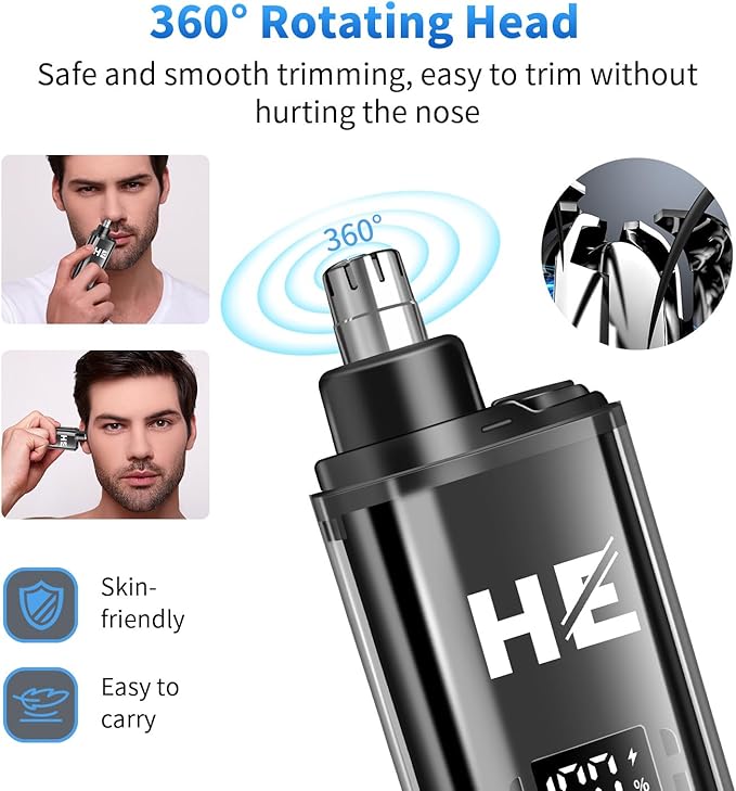 HIENA PRO Professional Hair Clipper Set for Men, Cordless Barber Clippers Set and Trimmer Kit, Electric Beard Trimmer Foil Shaver & Men's Facial Grooming Tool Kit, Gifts for Men (212+LXY+816)