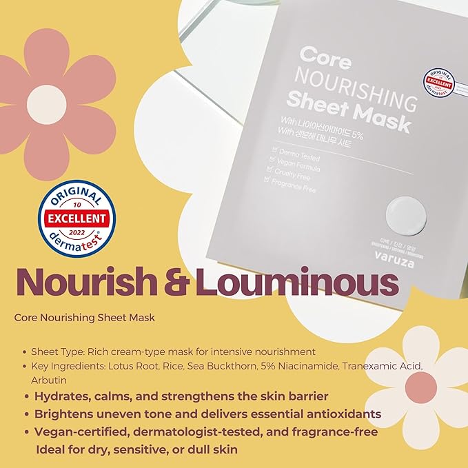 Best Collection – Premium Vegan Korean Sheet Mask Set (12 Sheets) | Firming, Hydration & Glow | Clean Beauty, EWG & Vegan Certified