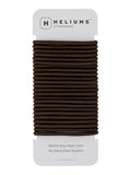 Cyndibands Elastic Hair Ties – Dark Brown - No Damage 4mm Ponytail Holders for Women & Kids, 24-Pack Hair Elastics in Neutral Colors