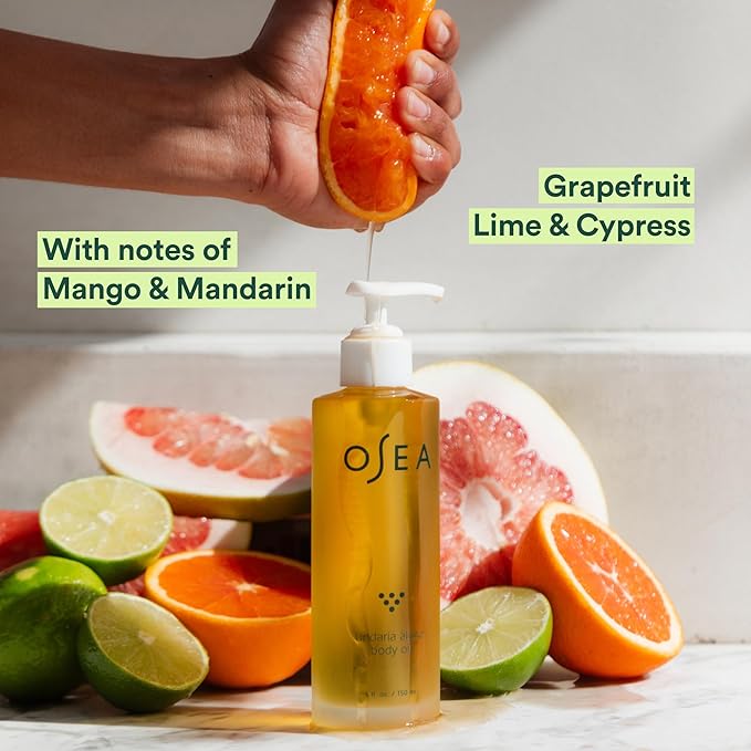 OSEA Undaria Exfoliate & Glow Duo - Undaria Algae Body Oil & Undaria Cleansing Body Polish