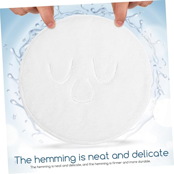 FRCOLOR 2pcs Moisturizing Spa Facial Towel Hot Compress Towel for Face Beauty Care