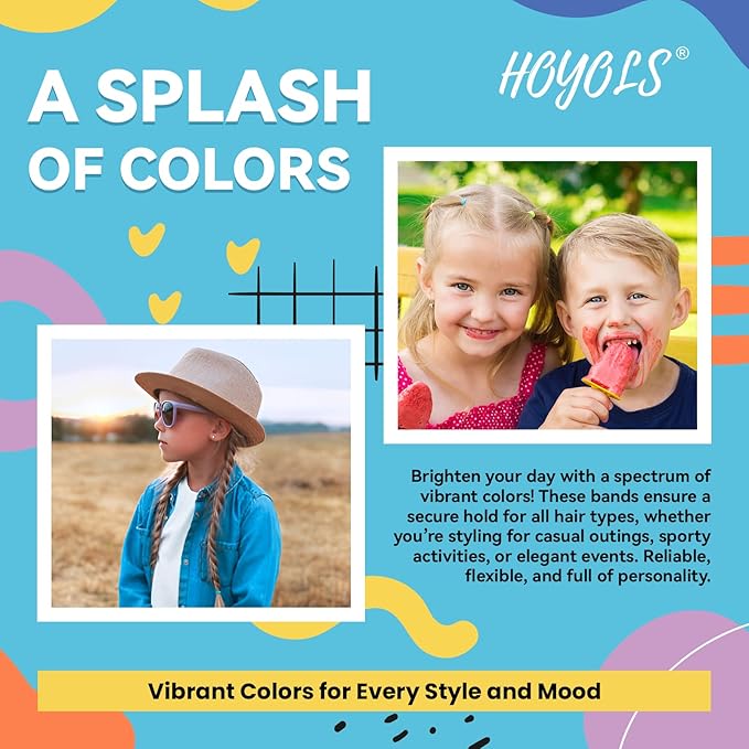 HOYOLS Baby Hair Ties Hair Rubber Bands for Toddler Infants Kids Girls Thin Small Hair Elastics TPU 1500 Piece Pack