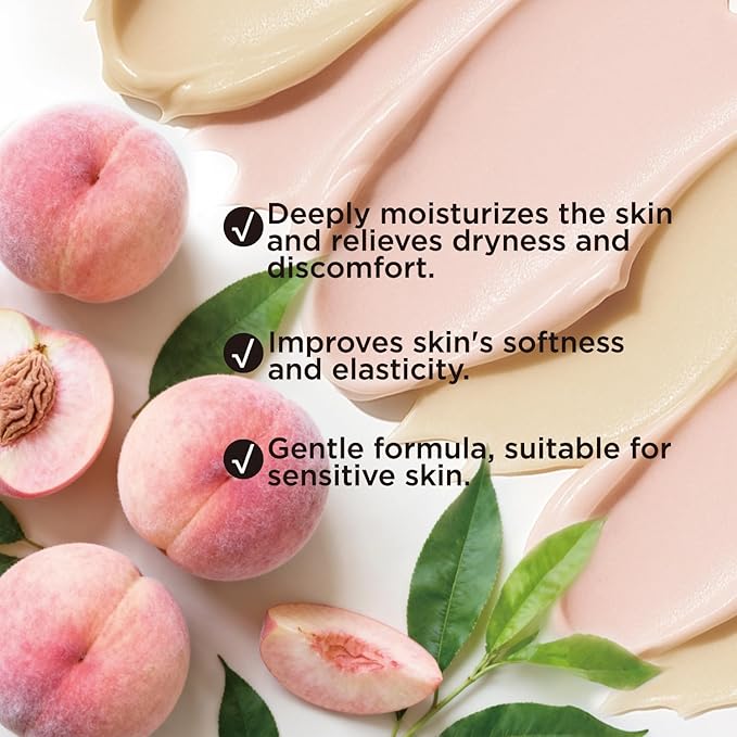 Peach Whipped Body Butter, Shea Body Butter for Women Dry Skin, Natural Peach Lotion for Body Moisturizer-Deep Moisturizing and Softening-3.4 floz+6.8 floz(100ml+200ml)