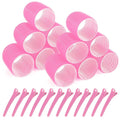 Super Jumbo Hair Rollers, 12 Pack Self Grip Salon Hairdressing Curlers, Hair Curlers Sets, DIY Curly Hairstyle for Long Hair, Colors May Vary, Jumbo Plus