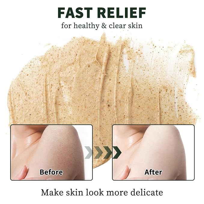 Tea Tree Body & Foot Scrub 7.05oz - Exfoliating & Deep Cleansing Scrub with Natural Tea Tree Oil, Mint & Dead Sea Salt - Refreshing Skin Care for Men & Women - Smooth & Revitalizing Body Scrub