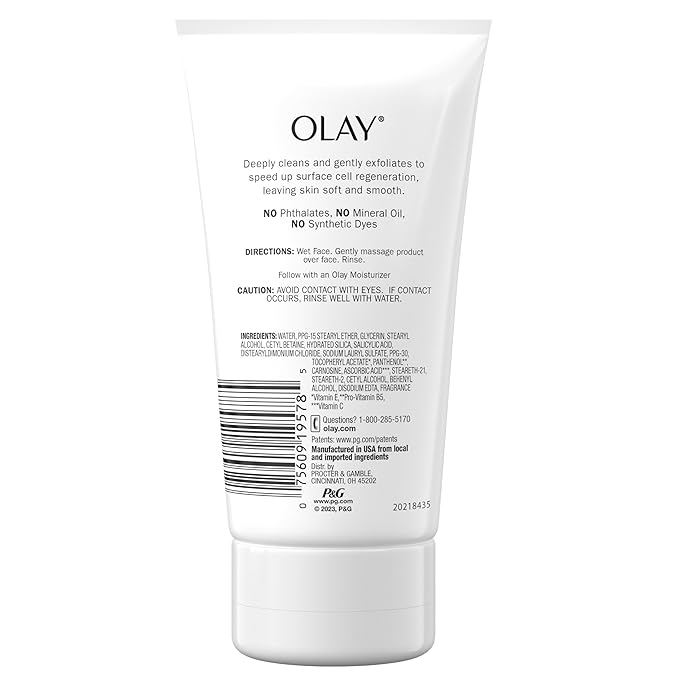 Olay Regenerist Regenerating Cream Cleanser Face Wash, 5 Fl Oz, Pack of 3