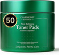 50 Count Pore Refining Toner Pads – Glowing Facial Toning w/Niacinamide, Fermented Botanicals & Soluble Enzymes – Hydrating Facial Pads for Daily Use, Smooth Skin Texture, All Skin Types, 4 fl oz